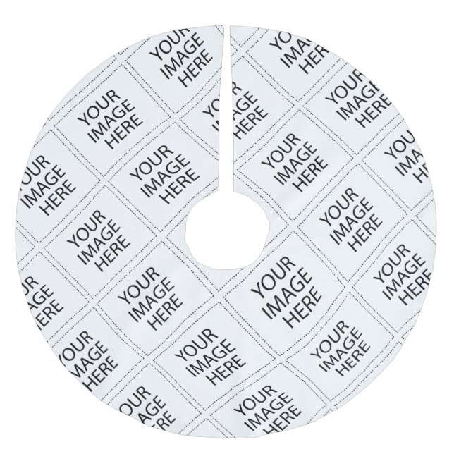 Falda Para El Árbol De Navidad De Poliéster #CustomImageLogoTreeSkirts (Anverso)