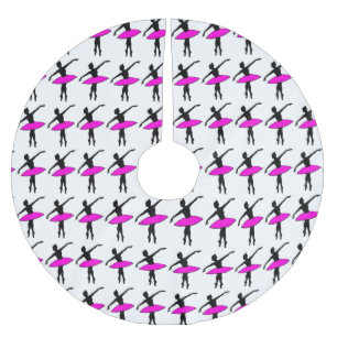 Falda Para El Árbol De Navidad De Poliéster Dancing Ballerinas Ballet Dance Teacher Studio