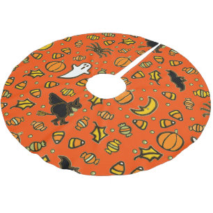 Falda Para El Árbol De Navidad De Poliéster Decoración para el hogar en Halloween