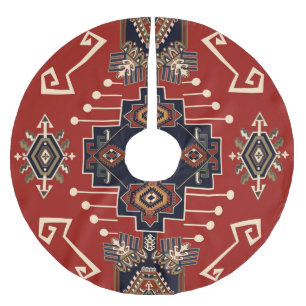 Falda Para El Árbol De Navidad De Poliéster Diseño de alfombras ornamentales: Geométrico de ép