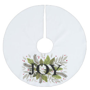 Falda Para El Árbol De Navidad De Poliéster Diseño de Corona Boscosa - Faldón de árbol de Navi