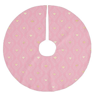 Falda Para El Árbol De Navidad De Poliéster Diseño de la serie Princess Bee #3