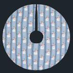 Falda Para El Árbol De Navidad De Poliéster Divertido y divertido detective Snowman<br><div class="desc">Diseño divertido y elegante con iconos divertidos sobre un fondo de rayas para un efecto formal y elegante que realza tu decoración y añade un toque festivo. Un diseño más tradicional. Para fiestas, decoración, entretenimiento, o sólo por diversión. Grandes regalos para todas las edades. Una variedad de productos y colores...</div>