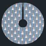 Falda Para El Árbol De Navidad De Poliéster Divertido y divertido detective Snowman<br><div class="desc">Diseño divertido y elegante con iconos divertidos sobre un fondo de rayas para un efecto formal y elegante que realza tu decoración y añade un toque festivo. Un diseño más tradicional. Para fiestas, decoración, entretenimiento, o sólo por diversión. Grandes regalos para todas las edades. Una variedad de productos y colores...</div>