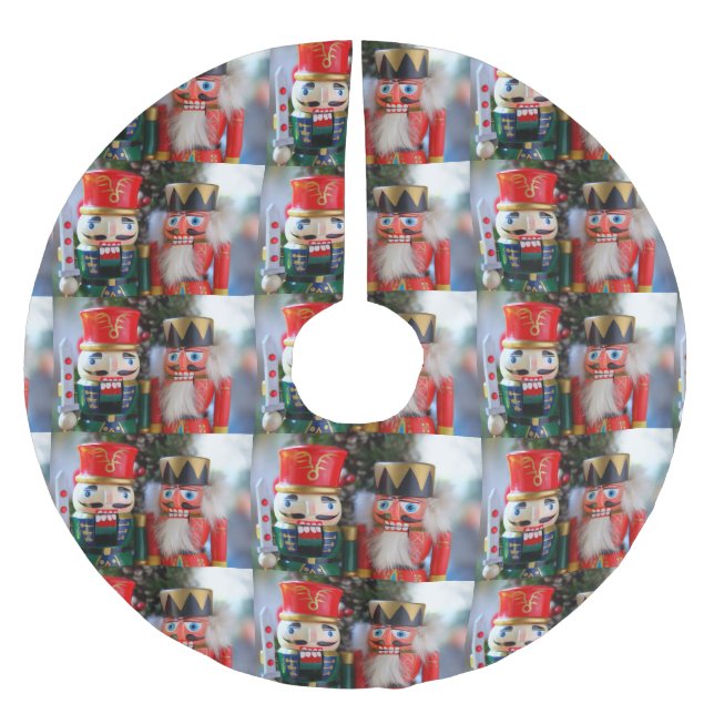 Falda Para El Árbol De Navidad De Poliéster Dos petardos (Anverso)