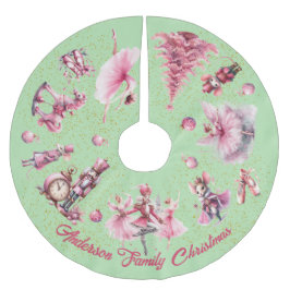 Falda Para El Árbol De Navidad De Poliéster El ballet del Cascanueces