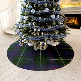 Falda Para El Árbol De Navidad De Poliéster El clan ruso verde plaid Mackenzie Tartán