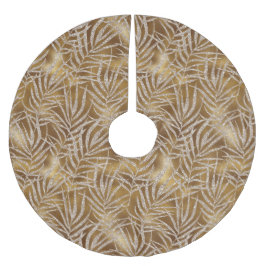 Falda Para El Árbol De Navidad De Poliéster Elegante Purpurina de oro plateado de invierno Fol