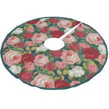 Elegante victoriano vintage Rosa floral rosa rojo 