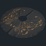 Falda Para El Árbol De Navidad De Poliéster Elegante, vintage, steampunk victoriano<br><div class="desc">Diseño temático gótico steampunk de cuento de hadas victoriano vintage</div>