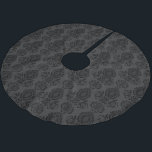 Falda Para El Árbol De Navidad De Poliéster Elegante, vintage, victoriano Steampunk Damask<br><div class="desc">Un elegante y sofisticado diseño victoriano antiguo de gótico adamascado.</div>