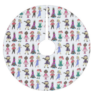 Falda Para El Árbol De Navidad De Poliéster Escuela de Danza Estudio Ballet Tap Jazz Acro líri