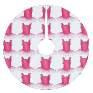 Falda Para El Árbol De Navidad De Poliéster Escuela de Estudios de Danza de Ballet Rosa Tutu B