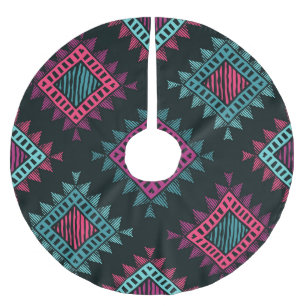 Falda Para El Árbol De Navidad De Poliéster Espíritu boho: La etnia tribal no tiene problemas