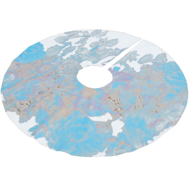 Falda Para El Árbol De Navidad De Poliéster Esquina de árbol (Angular)