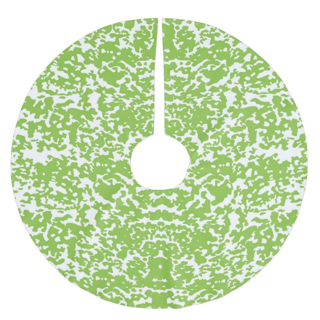 Falda Para El Árbol De Navidad De Poliéster Esquina de árbol (Anverso)