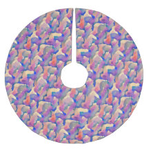 Esquina de árbol de patrón de acuarela