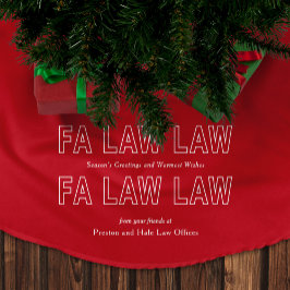 Falda Para El Árbol De Navidad De Poliéster Fa Law Law Funny Lawyer Joke Christmas