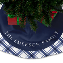 Falda Para El Árbol De Navidad De Poliéster Falda de árbol azul