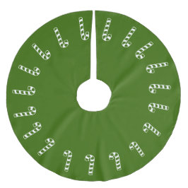 Falda Para El Árbol De Navidad De Poliéster Falda de árbol - Cañones de golosinas verdes