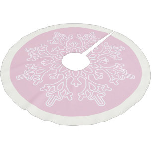 Falda Para El Árbol De Navidad De Poliéster Falda de árbol de copo de nieve de vacaciones