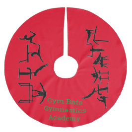 Falda Para El Árbol De Navidad De Poliéster Falda de árbol de la Academia de Gimnasia