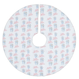 Falda Para El Árbol De Navidad De Poliéster Falda de árbol de muñeco de nieve
