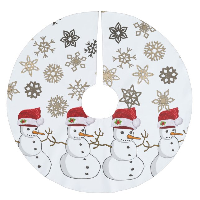 Falda Para El Árbol De Navidad De Poliéster Falda de árbol de Navidad (Anverso)