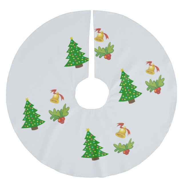 Falda Para El Árbol De Navidad De Poliéster Falda de árbol de Navidad (Anverso)