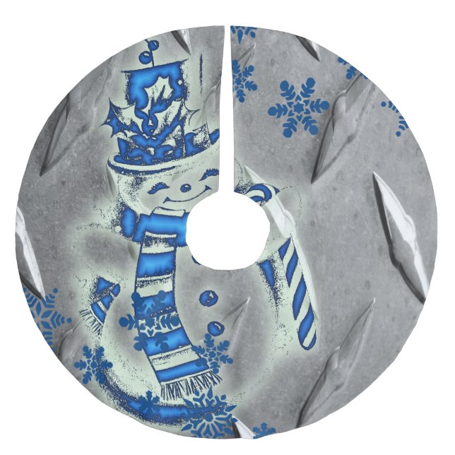 Falda Para El Árbol De Navidad De Poliéster Falda de árbol de Navidad (Anverso)