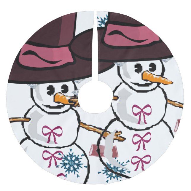 Falda Para El Árbol De Navidad De Poliéster Falda de árbol de Navidad (Anverso)