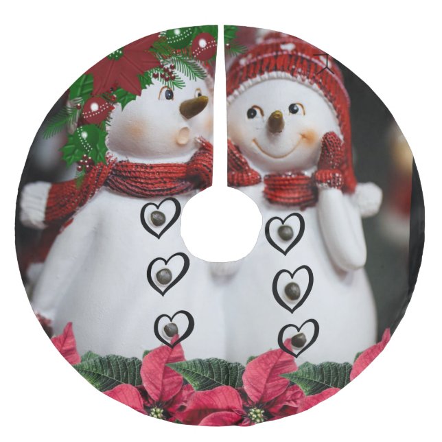 Falda Para El Árbol De Navidad De Poliéster Falda de árbol de Navidad (Anverso)