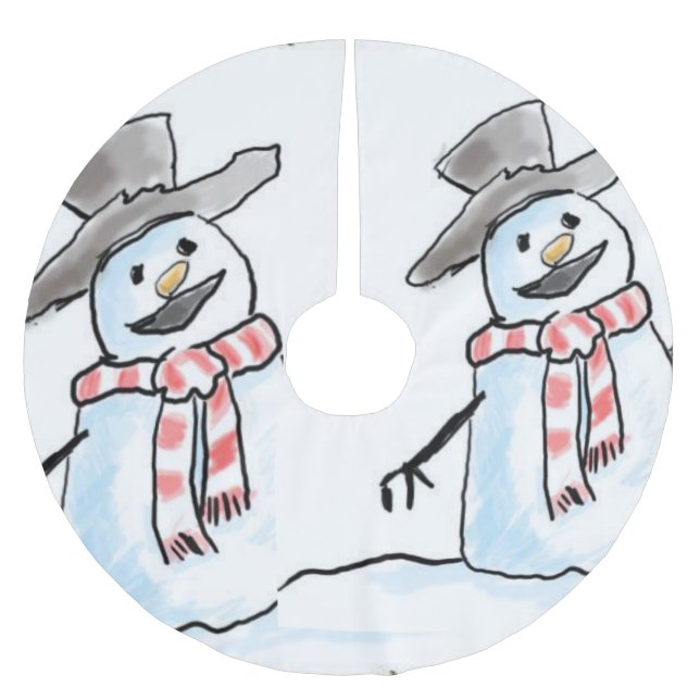 Falda Para El Árbol De Navidad De Poliéster Falda de árbol de Navidad (Anverso)