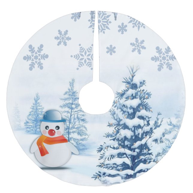 Falda Para El Árbol De Navidad De Poliéster Falda de árbol de Navidad (Anverso)