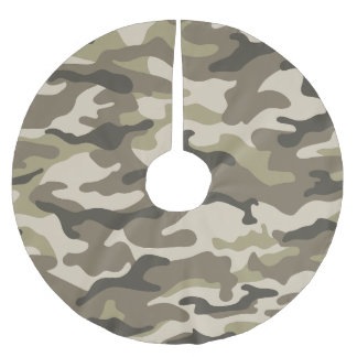 Falda Para El Árbol De Navidad De Poliéster Falda de árbol de Navidad con camuflaje