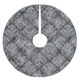 Falda Para El Árbol De Navidad De Poliéster Falda de árbol de Navidad - Florecimiento en blanc