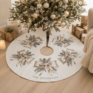 Falda Para El Árbol De Navidad De Poliéster Falda de árbol de Navidad personalizada elegante