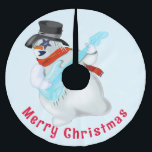 Falda Para El Árbol De Navidad De Poliéster Falda de árbol de Navidad Snowman con diversión de<br><div class="desc">Snowman con Navidades de guitarra Fiesta Dibujo Personalizado divertido - Elija / Añadir su texto único / nombre / color - Hacer su regalo especial - Redimensionar y mover o eliminar y agregar elementos / texto con herramienta de personalización ! Dibujo y diseño por MIGNED. Por favor, vea mis otros...</div>