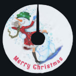 Falda Para El Árbol De Navidad De Poliéster Falda de árbol de Navidad Snowman y danza Chica<br><div class="desc">Feliz Snowman y Chica Dance Navidades de tango Fiesta Dibujo Personalizado divertido - Elegir / Añadir su texto único / nombre / color - Hacer su regalo especial - Redimensionar y mover o eliminar y agregar elementos / texto con herramienta de personalización ! Dibujo y diseño por MIGNED. Por favor,...</div>