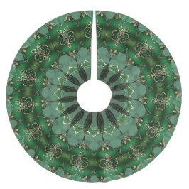 Falda Para El Árbol De Navidad De Poliéster Falda de árbol decorativa verde