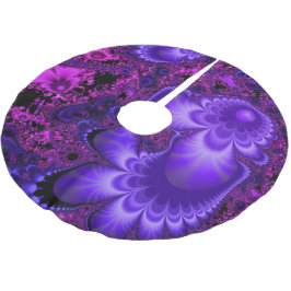 Falda Para El Árbol De Navidad De Poliéster Falda de árbol fractal flor