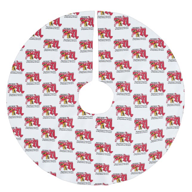 Falda Para El Árbol De Navidad De Poliéster Falda de árbol MFRW (Anverso)