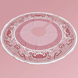 Falda Para El Árbol De Navidad De Poliéster Falda de árbol rojo