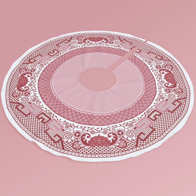 Falda Para El Árbol De Navidad De Poliéster Falda de árbol rojo (Subido por el creador)