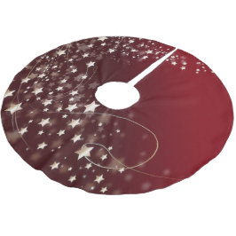 Falda Para El Árbol De Navidad De Poliéster Falda del árbol de la noche estrellado