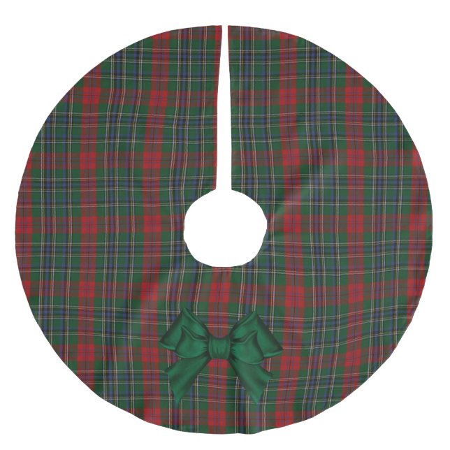 Falda Para El Árbol De Navidad De Poliéster Falda del árbol plátano MacLean Tartan (Anverso)