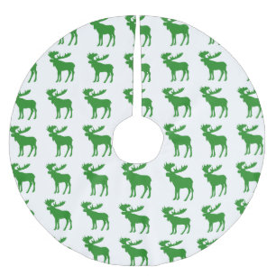 Falda Para El Árbol De Navidad De Poliéster Falda verde simple del árbol del modelo de los