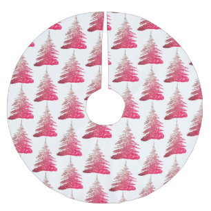 Falda Para El Árbol De Navidad De Poliéster Faldas de árbol de Navidad de árboles de purpurina