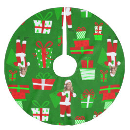 Falda Para El Árbol De Navidad De Poliéster fea navidad Marjorie Taylor Greene santa