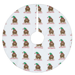 Falda Para El Árbol De Navidad De Poliéster ¡Feliz Navidad!